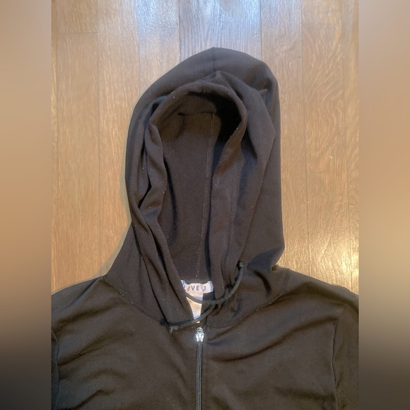 Love J black Zip-Up Hoodie 1x/2x - Picture 3 of 5